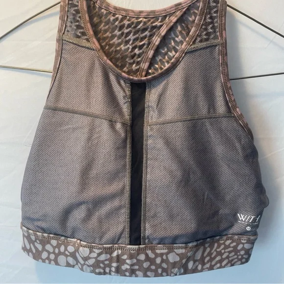 Peloton X WITH Collab Womens Medium Riverstone High Neck Size Medium Sports Bra - Picture 12 of 15